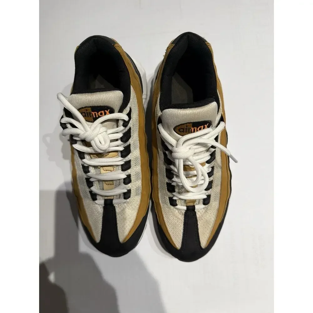 Nike Air Max 95 (GS) Low Top Tan/Black/White Kids 6.5Y CJ3906-010